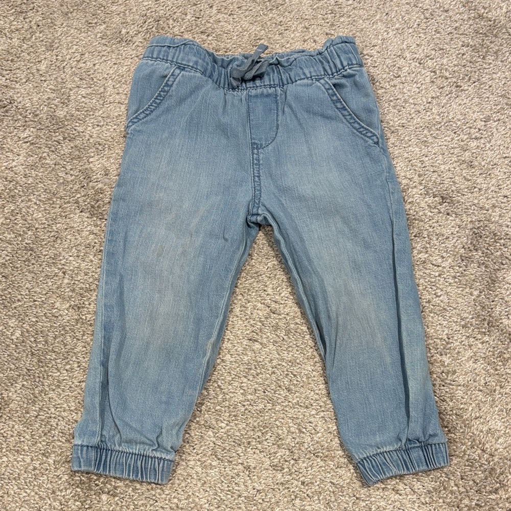 Cat & Jack Light Blue Kids Denim Joggers